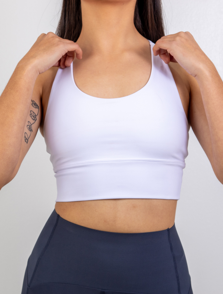 Top Hueso Sport Bra Sens White - Spiral Urban - Imagen 3