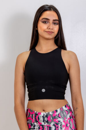 Top Liso Sport Bra Sens Black - Spiral Urban