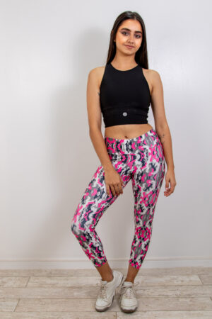 Calza Sublimada Camuflaje Fucsia - Spiral Urban