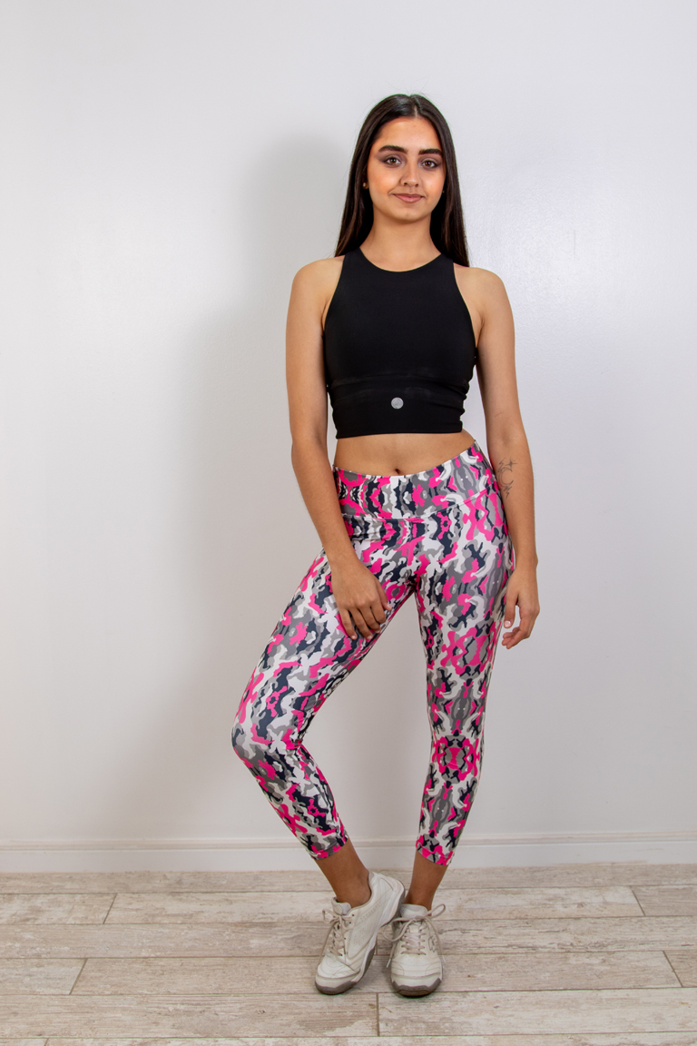 Calza Sublimada Camuflaje Fucsia - Spiral Urban - Imagen 4