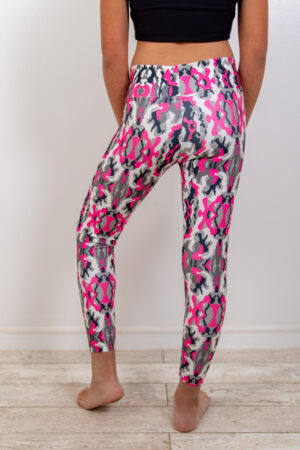 Alternative view of Calza Sublimada Camuflage Fucsia Niña - Spiral Urban