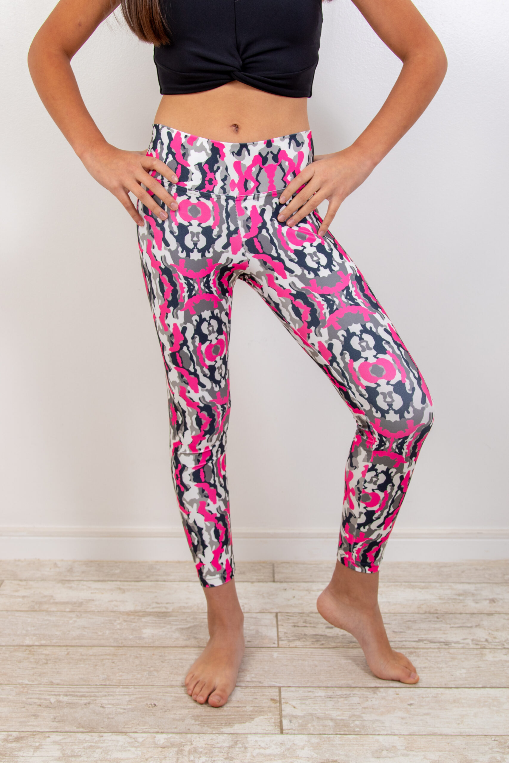 Calza Sublimada Camuflage Fucsia Niña - Spiral Urban