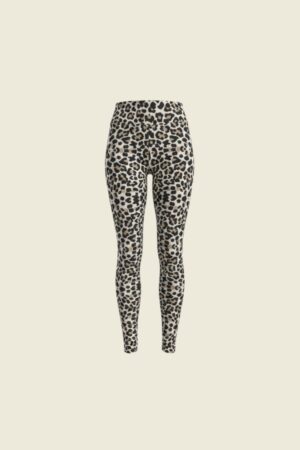 Calza Outlet Sublimada Animal Print Café Suplex Talla XS