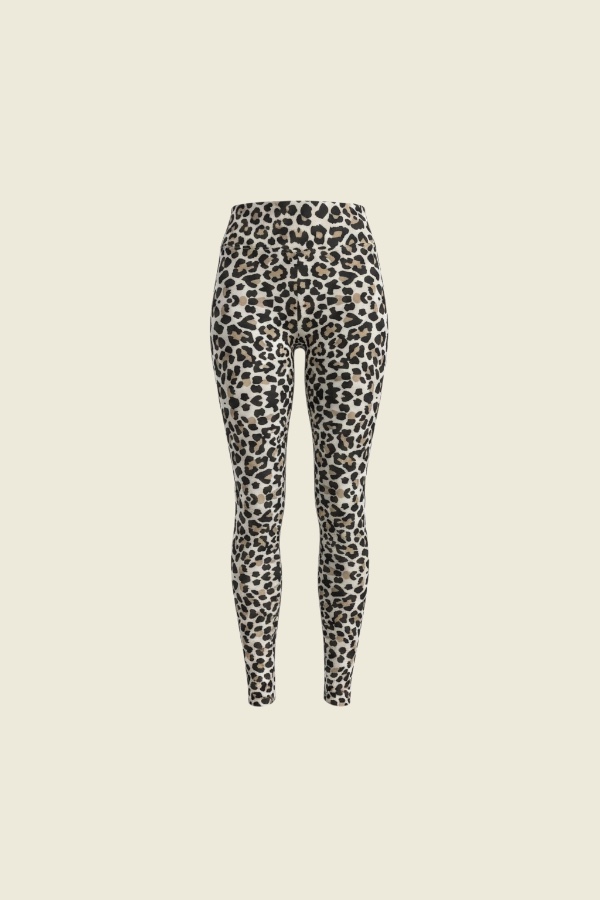Calza Outlet Sublimada Animal Print Café Suplex Talla XS