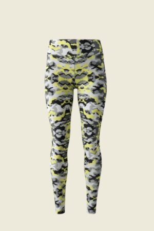 Calza Outlet Estampado Camuflaje Amarillo Suplex