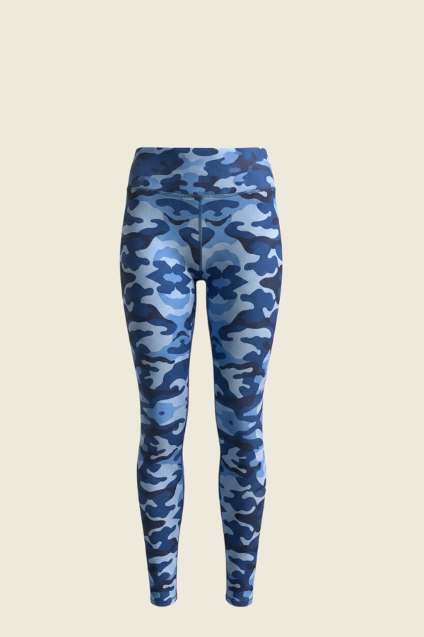 Calza Outlet Sublimada Camuflaje Azul Suplex Talla XS