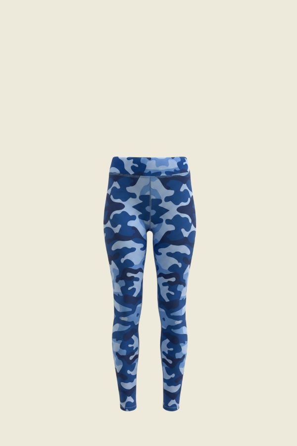 Calza Outlet Estampado Camuflaje Azul Sublimado Niña