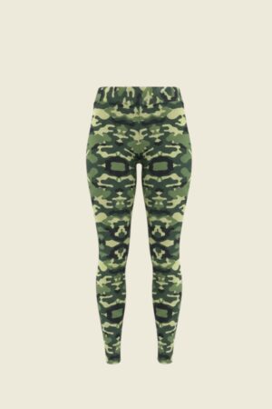 Calza Outlet Estampado Camuflaje Verde Suplex