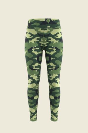 Calza Outlet Estampado Camuflaje Verde Sublimado Niña