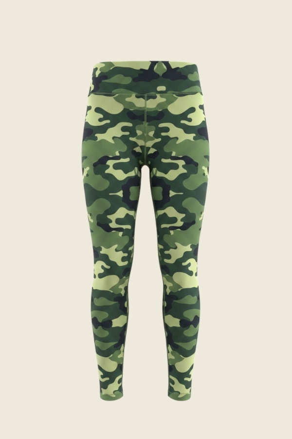 Calza Outlet Estampado Camuflaje Verde Sublimado Niña