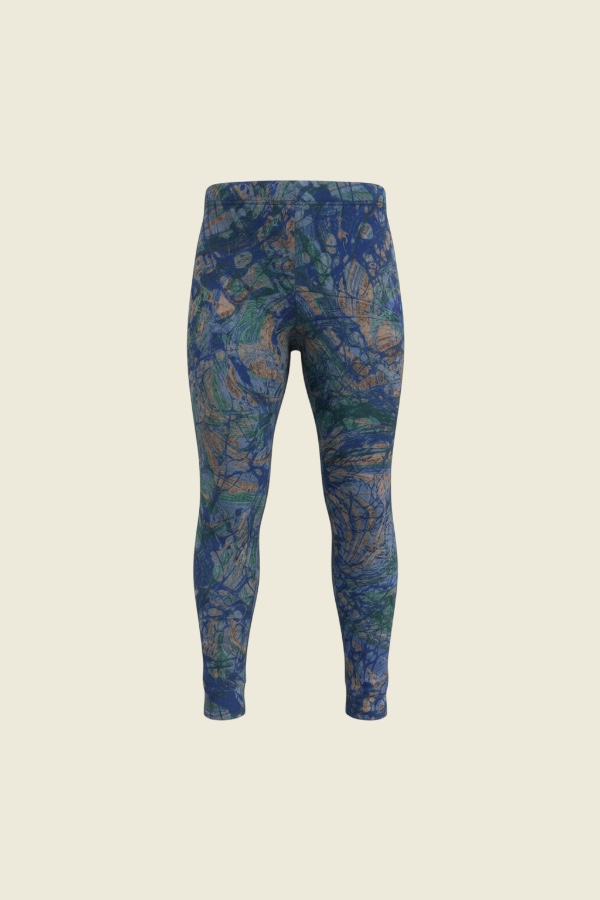 Calza Outlet Estampada Pintura Azul Niña Talla 8