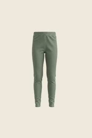 Calza Outlet Unicolor Verde Olivo Niña